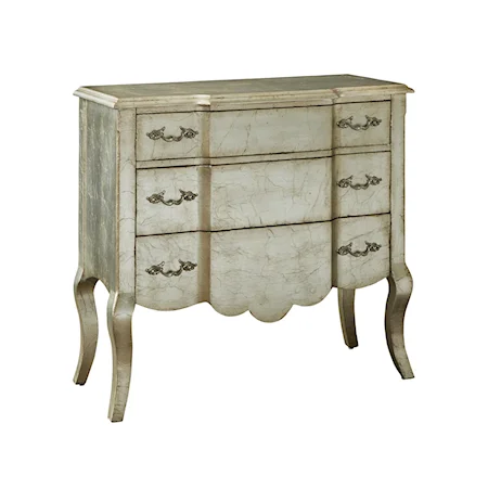 White Distressed Accent Chest